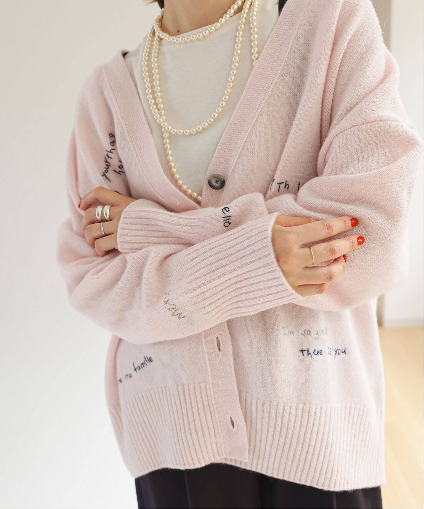 追加》embroidery カーディガン（カーディガン）｜SLOBE IENA  