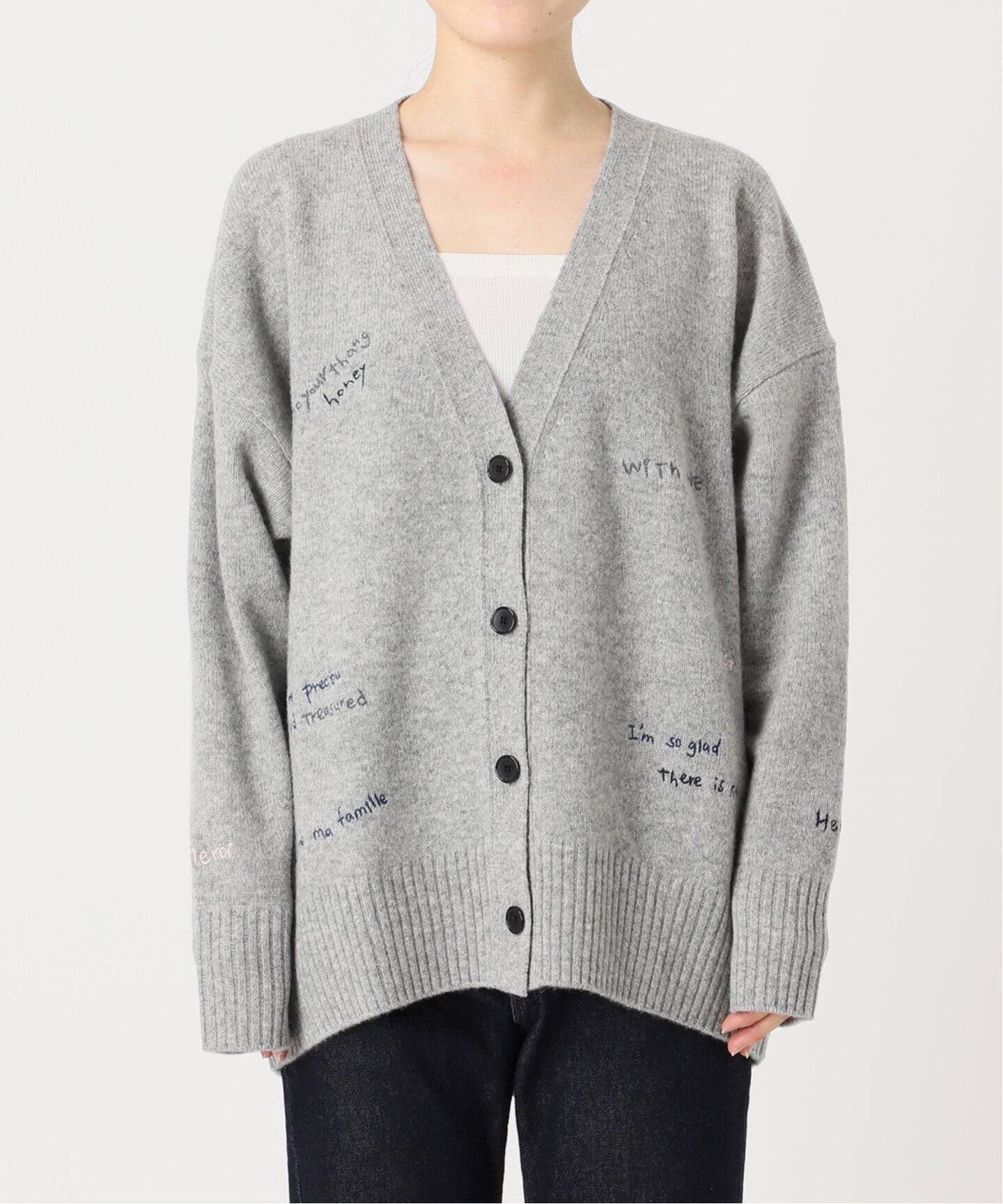 WEB限定/追加2予約》embroidery カーディガン（カーディガン）｜SLOBE 