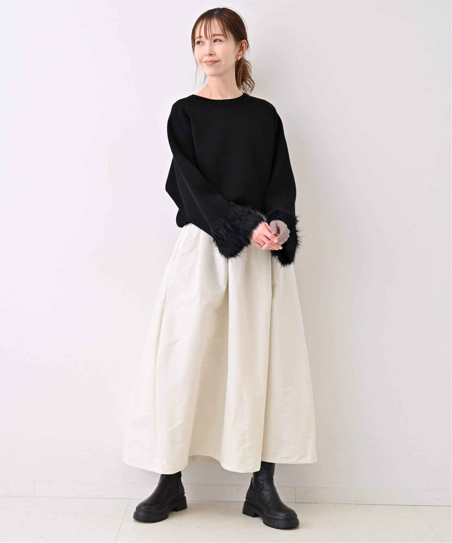 ファースリーブプルオーバー（ニット／セーター）｜SLOBE IENA