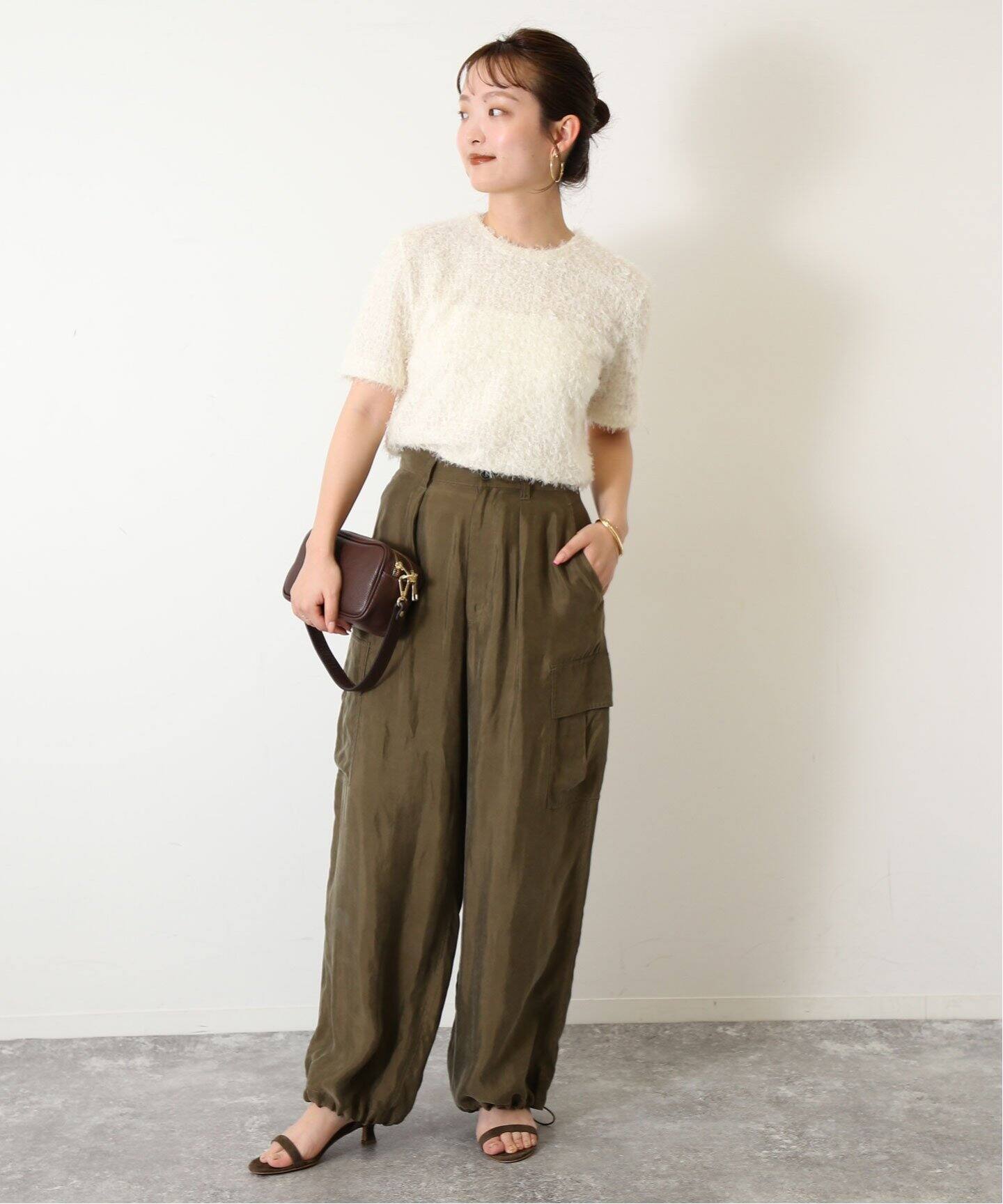 追加2》TEAK/ティーク BOUKLE KNIT TK24FWTP01（ニット／セーター 