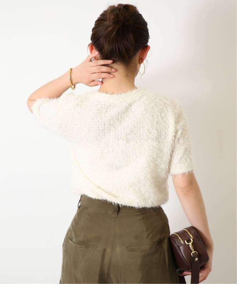 追加2》TEAK/ティーク BOUKLE KNIT TK24FWTP01（ニット／セーター 
