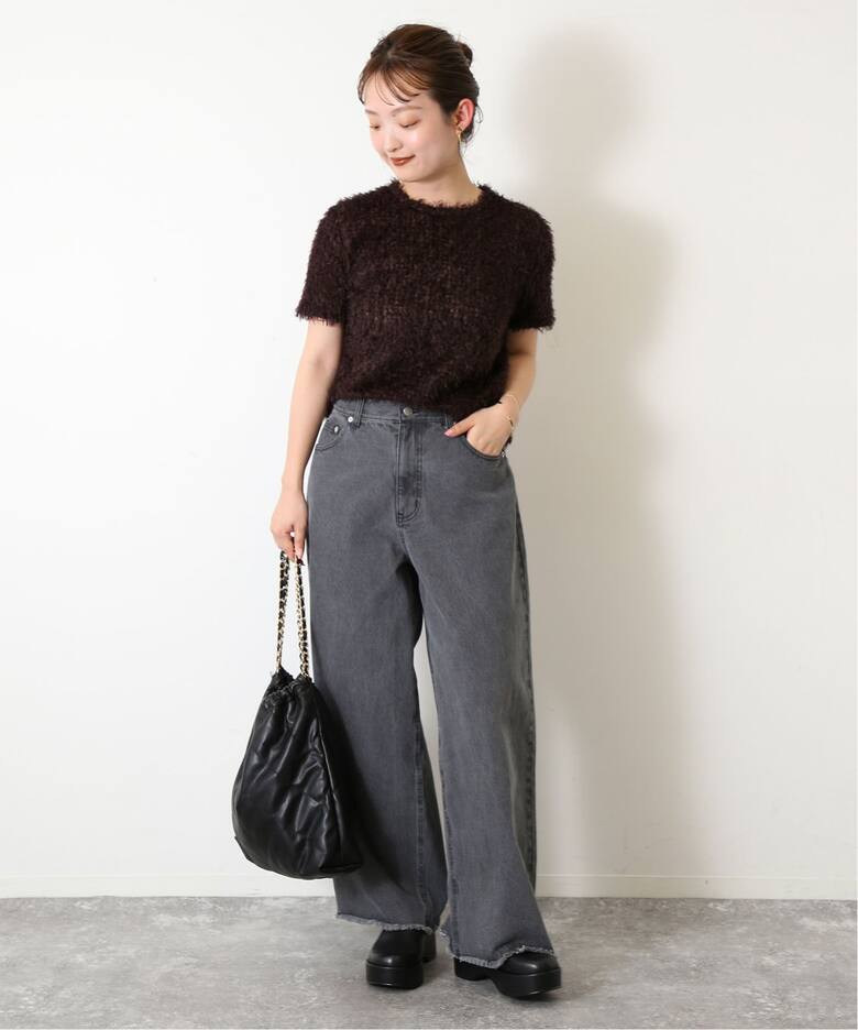 追加2》TEAK/ティーク BOUKLE KNIT TK24FWTP01（ニット／セーター 