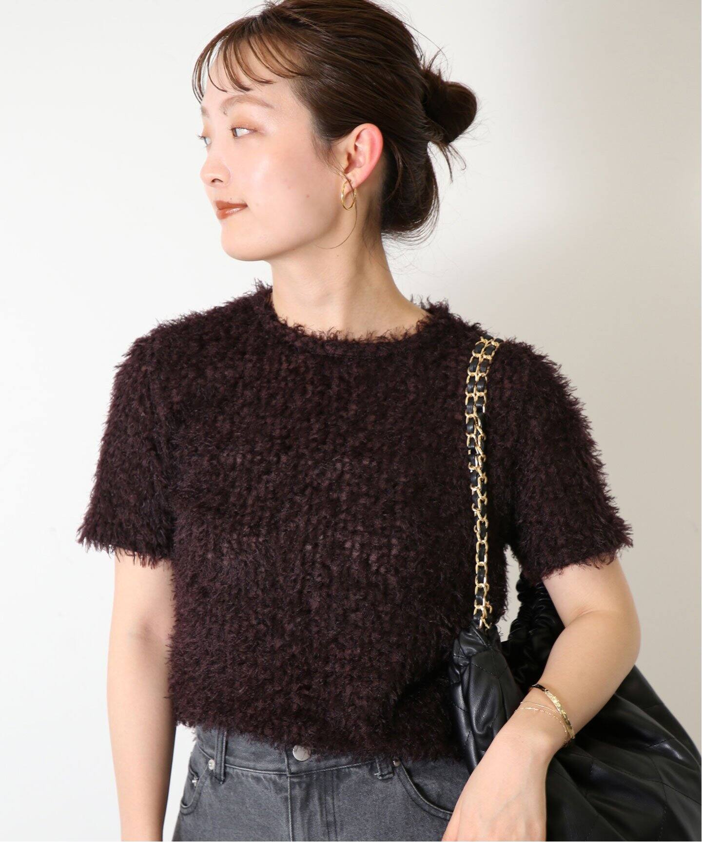 追加2》TEAK/ティーク BOUKLE KNIT TK24FWTP01（ニット／セーター 