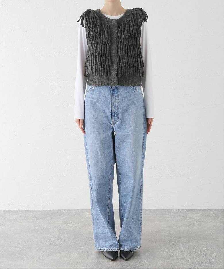 CLANE/クラネ W FACE FRINGE KNIT VEST 17106-2082（ベスト）｜SLOBE 