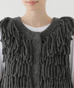 CLANE/クラネ W FACE FRINGE KNIT VEST 17106-2082（ベスト）｜SLOBE 
