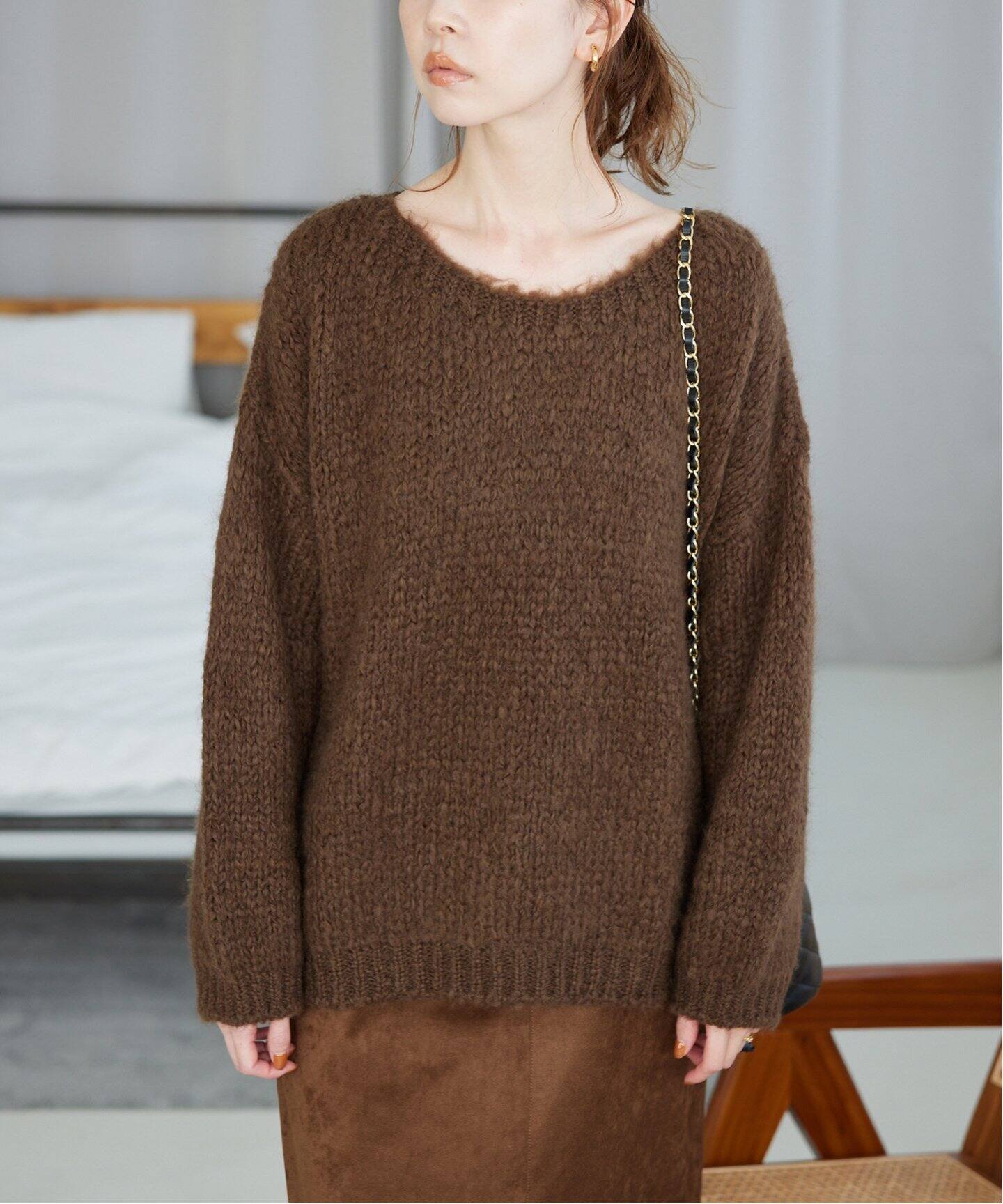 TRICOTS JEAN MARC/トリコットジーンマルク SLOBE別注 PO KNIT SESAMY