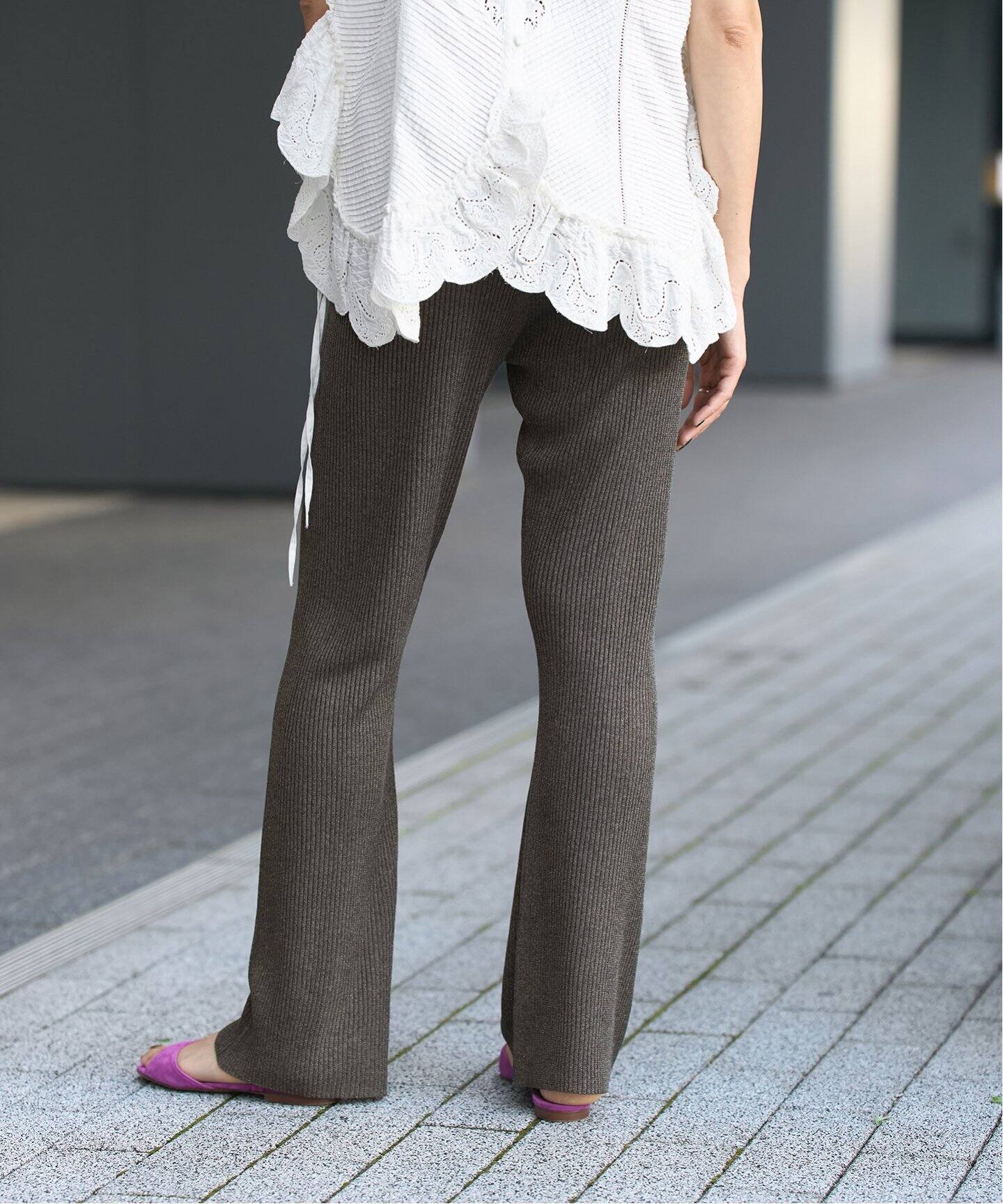 IENA LA BOUCLE Galaxy ニットパンツ（その他パンツ）｜IENA（イエナ 