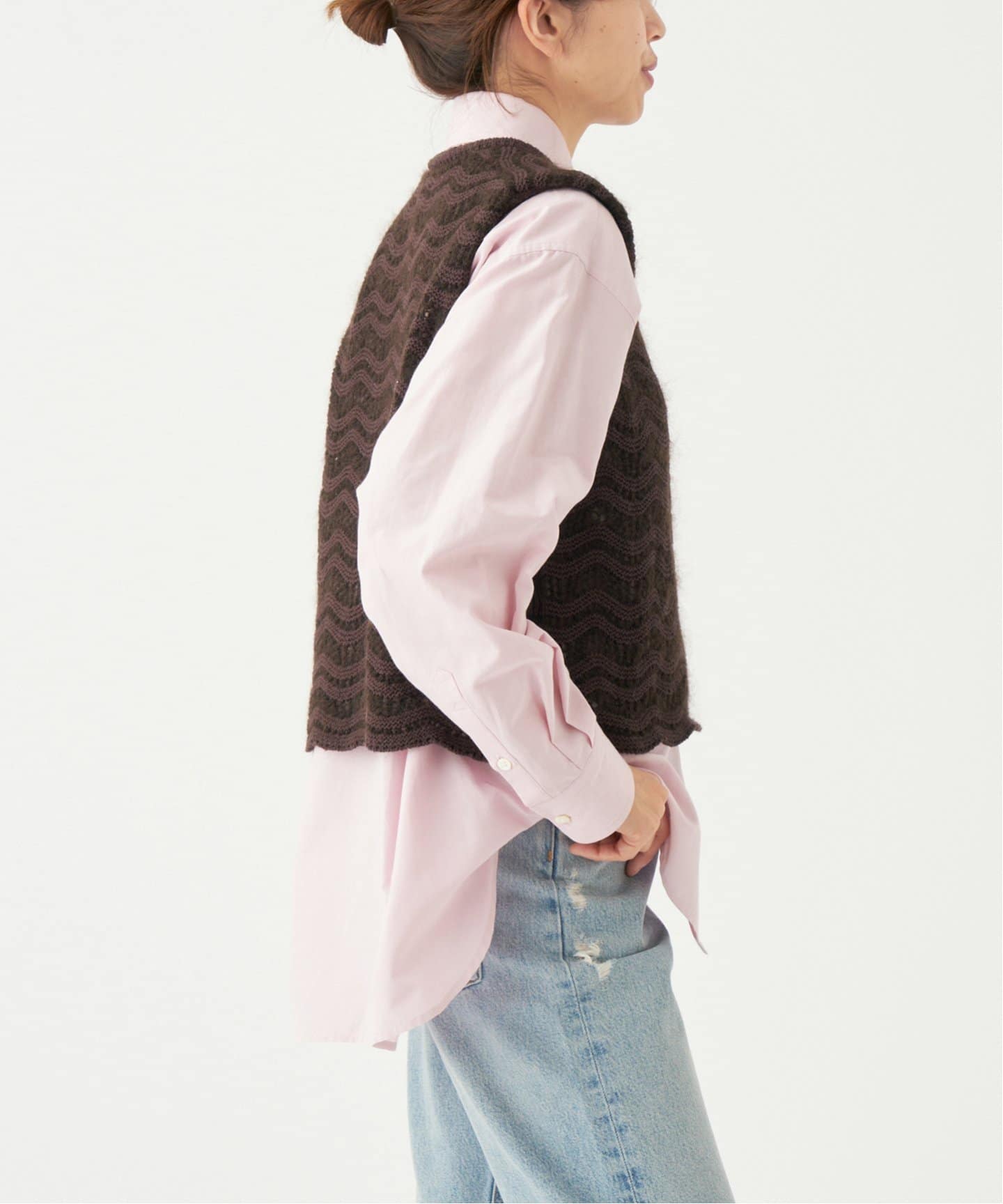 IENA LA BOUCLE ノイルシルクMIXヤーンベスト（ニット／セーター