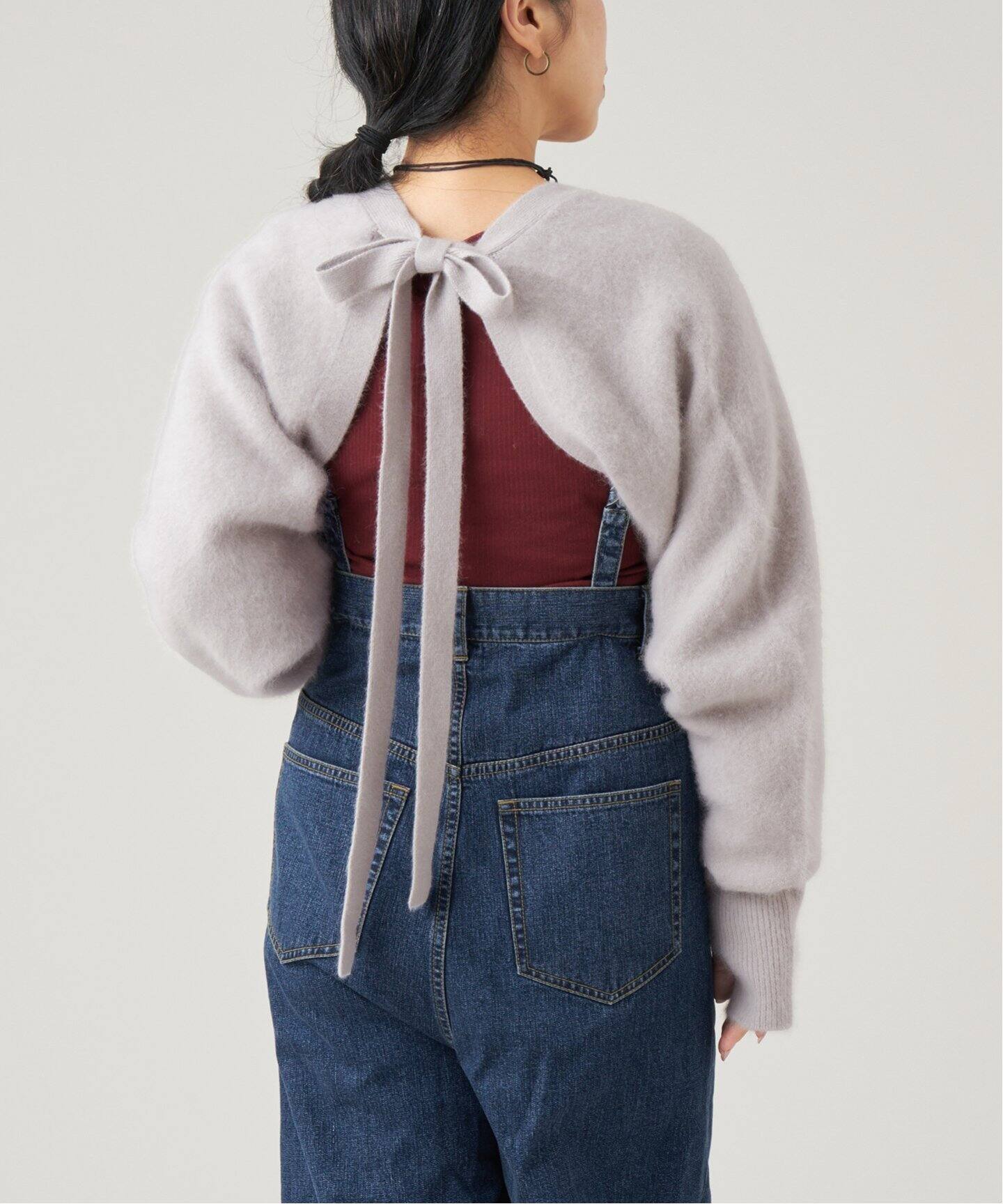 IENA アンゴラファーカーディガン ボルドー IENA（イエナ）の「アンゴラファーニット カーディガン（カーディガン