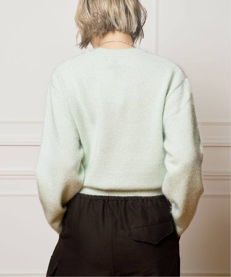 IENA LA BOUCLE NICOLE ラメニットプルオーバー（ニット／セーター  