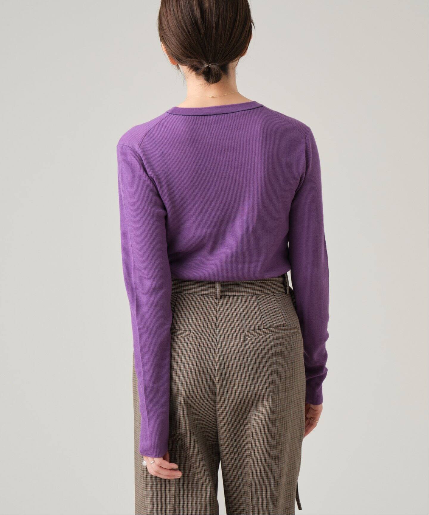 IENA LA BOUCLE 強撚ウールクルーネックプルオーバー（ニット