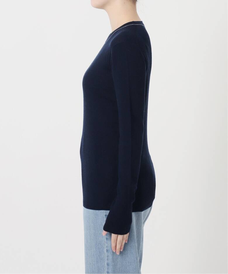 IENA LA BOUCLE 強撚ウールクルーネックプルオーバー（ニット