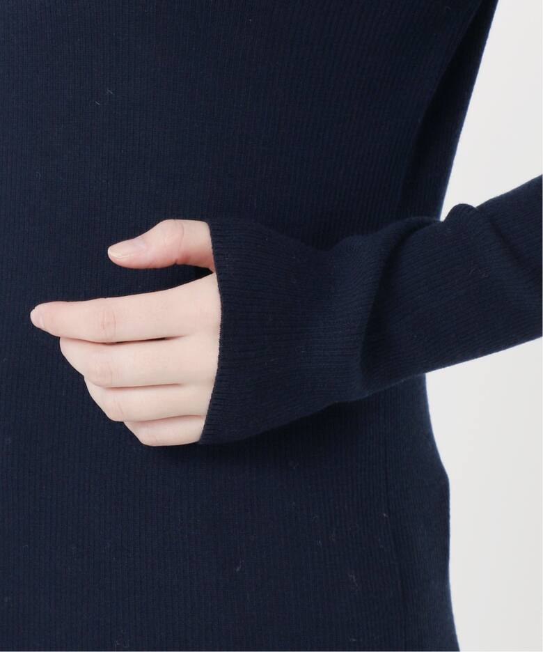 IENA LA BOUCLE 強撚ウールクルーネックプルオーバー（ニット 