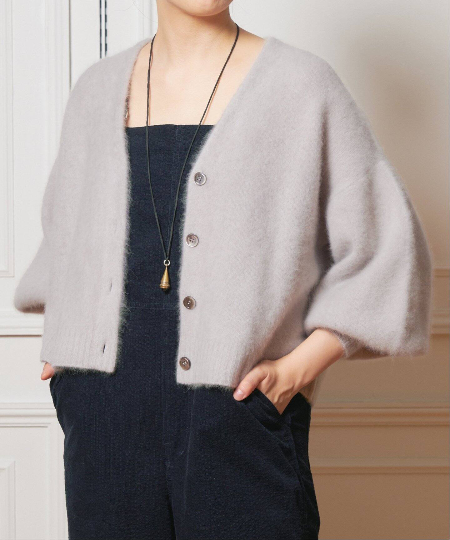 IENA LA BOUCLE ファーニットカーディガン（カーディガン）｜IENA