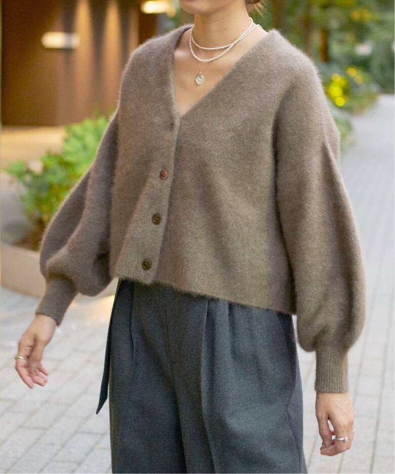 IENA LA BOUCLE ファーニットカーディガン（カーディガン）｜IENA  