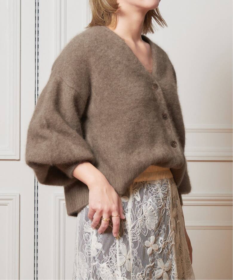 IENA LA BOUCLE ファーニットカーディガン（カーディガン）｜IENA  