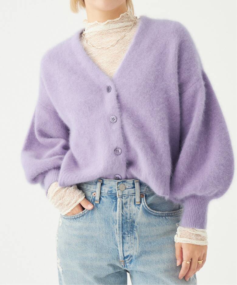 IENA LA BOUCLE ファーニットカーディガン（カーディガン）｜IENA 