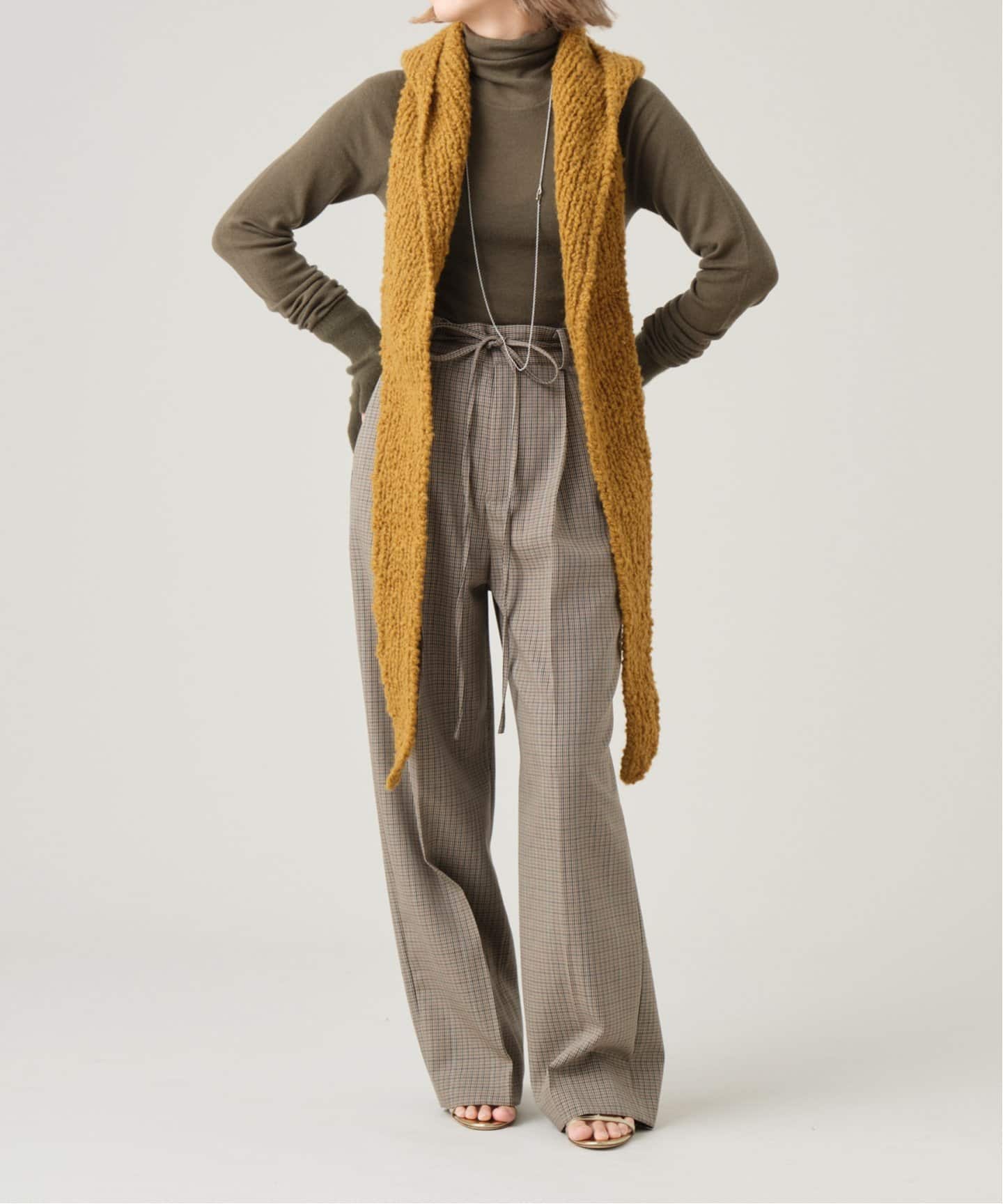 IENA LA BOUCLE SHERLOCK タートルネックプルオーバー（ニット