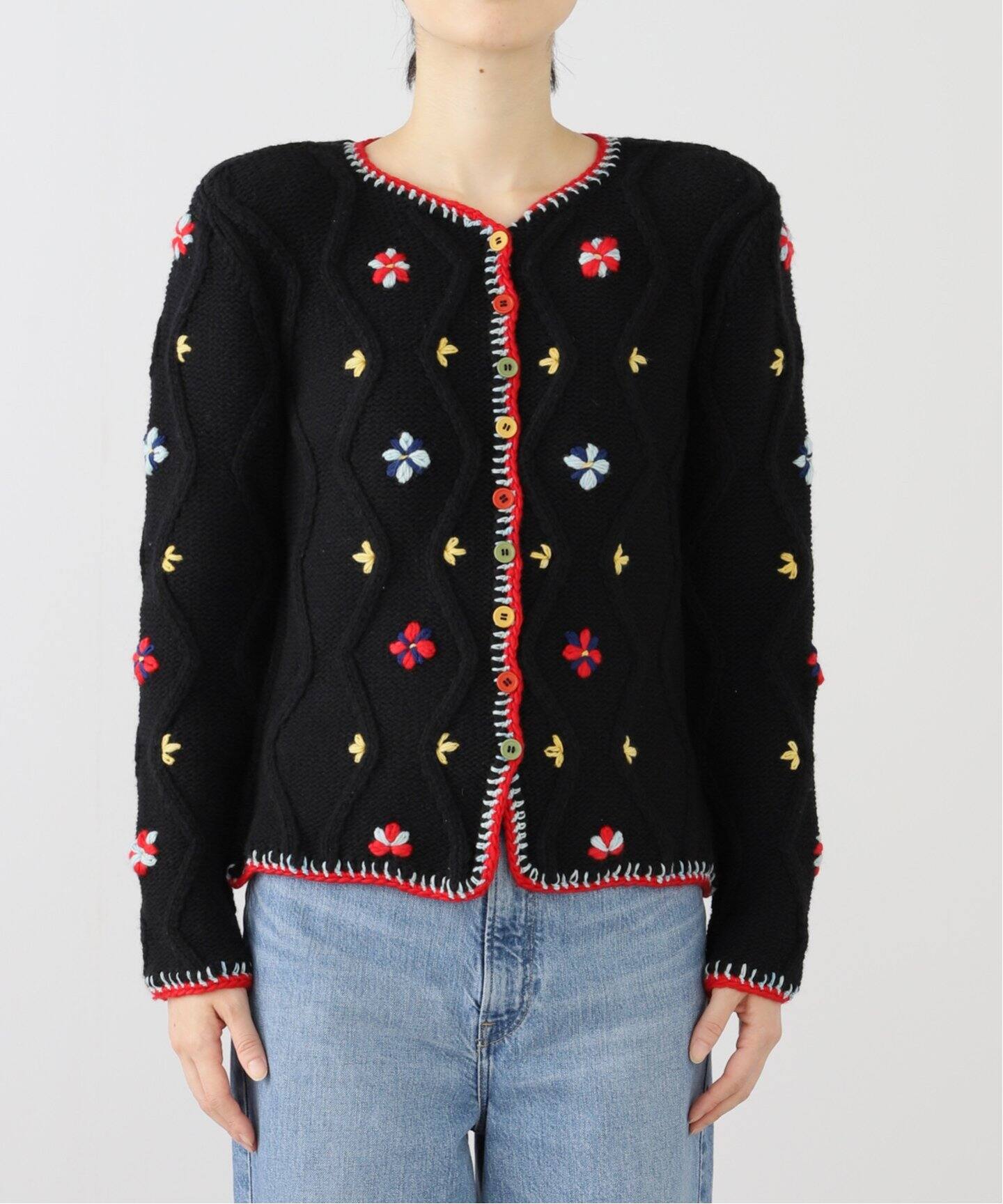 タッチクロージングTACHclothingLUCERO刺繍カーディガンIENA Tach Cothing/タッチ クロージング Pirouette Cardi ニット