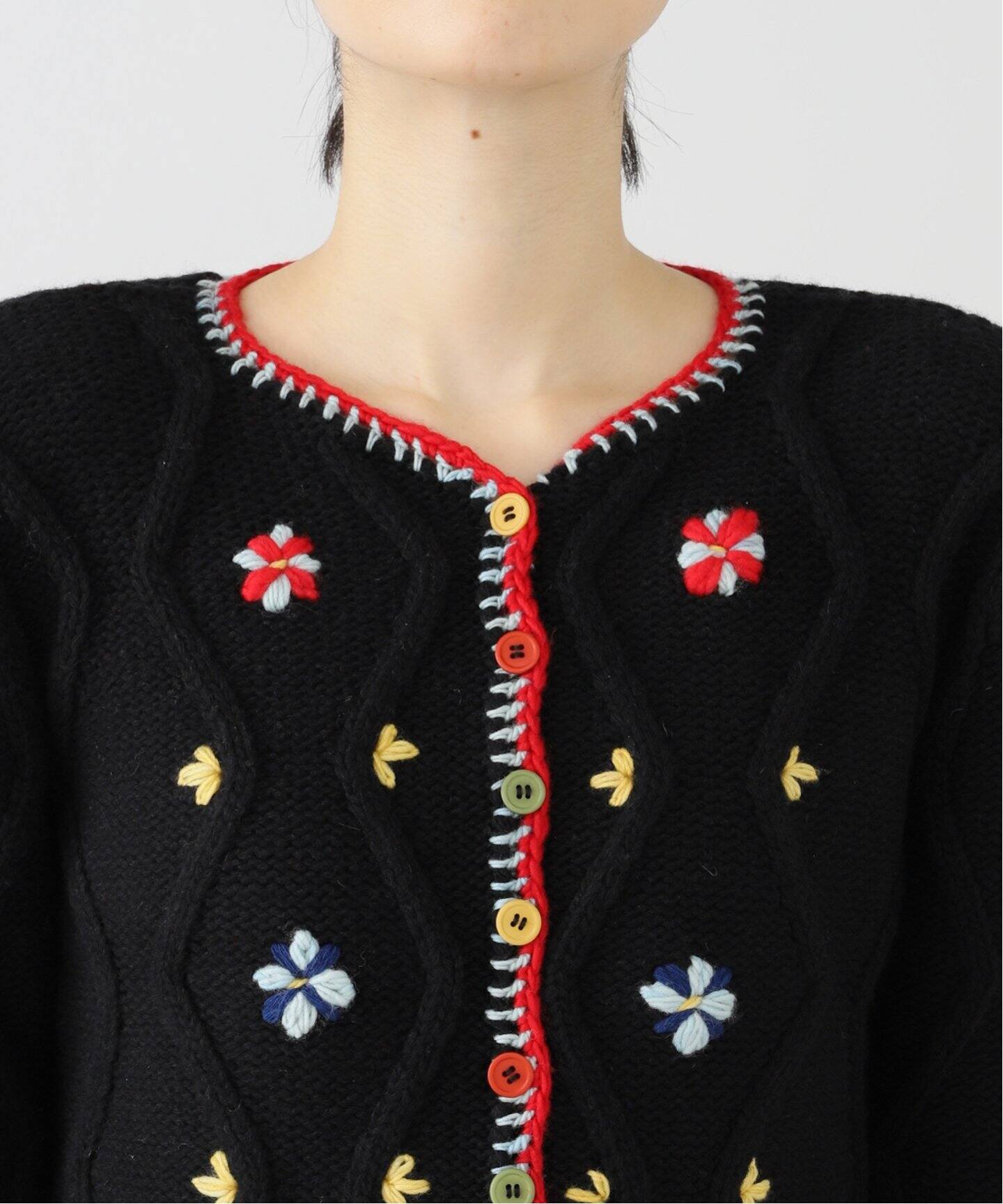 タッチクロージングTACHclothingLUCERO刺繍カーディガンIENA Tach Cothing/タッチ クロージング Pirouette Cardi ニット