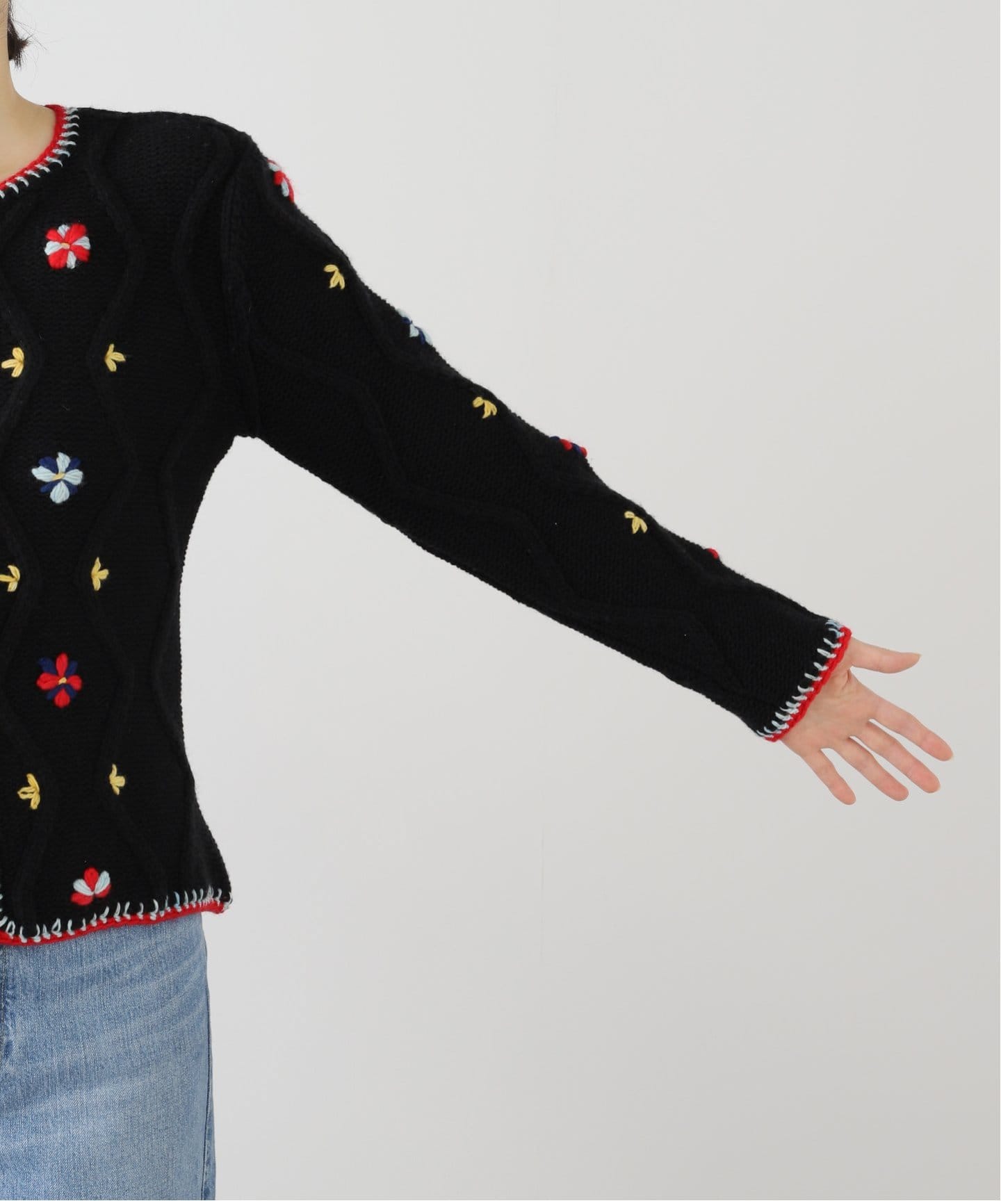 タッチクロージングTACHclothingLUCERO刺繍カーディガンIENA Tach Cothing/タッチ クロージング Pirouette Cardi ニット
