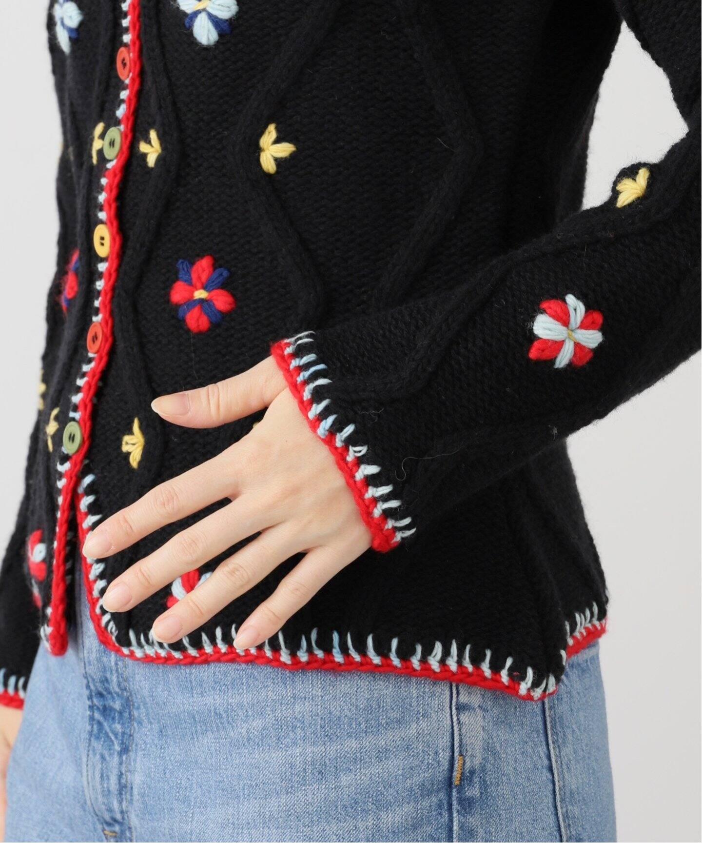 タッチクロージングTACHclothingLUCERO刺繍カーディガンIENA Tach Cothing/タッチ クロージング Pirouette Cardi ニット