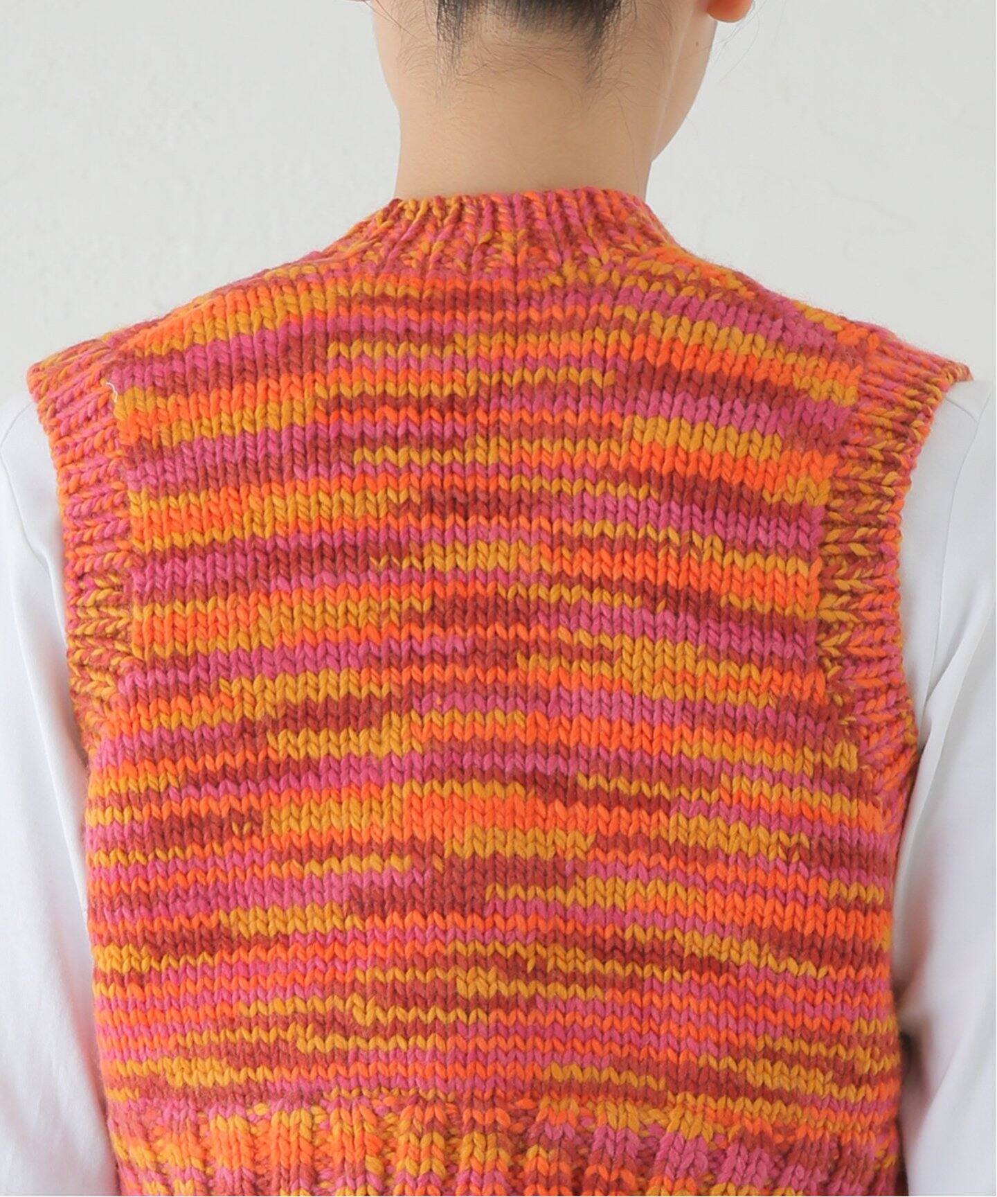 JUN MIKAMI/ジュンミカミ 段染めハンドニットベスト 24AW-17-N（ベスト  