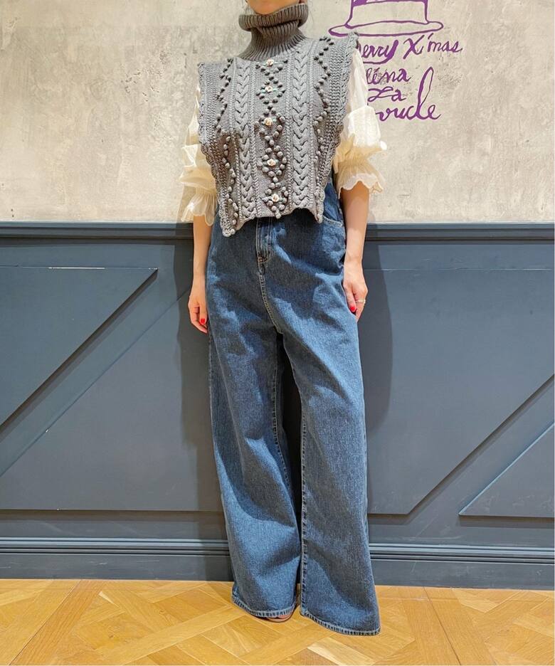MICHAELA BUERGER/ミカエラ・バーガー LOLA collar ニット（ベスト 