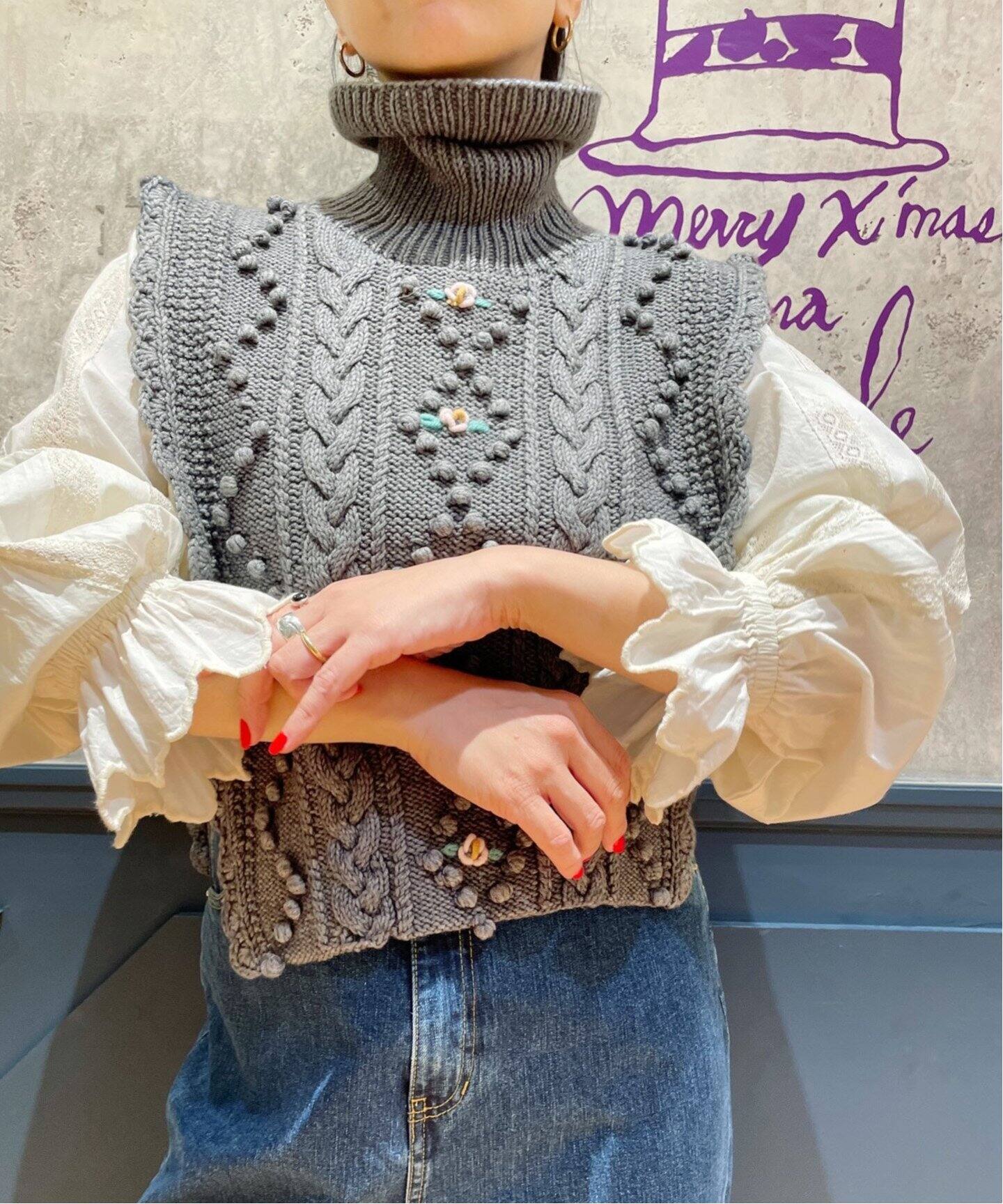 MICHAELA BUERGER/ミカエラ・バーガー LOLA collar ニット（ベスト  