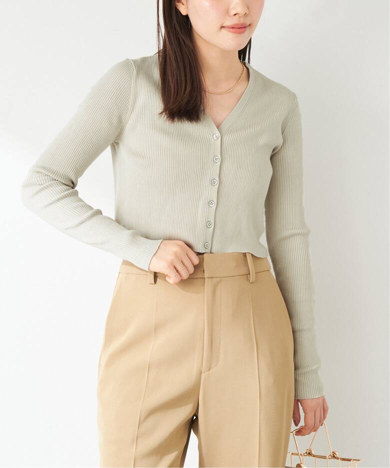 V-Neck Cropped カーディガン（カーディガン）｜Plage（プラージュ）の  