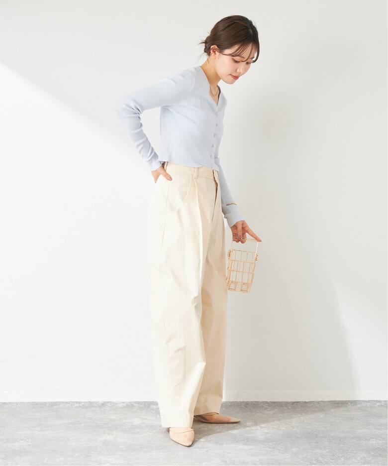 V-Neck Cropped カーディガン（カーディガン）｜Plage（プラージュ）の 