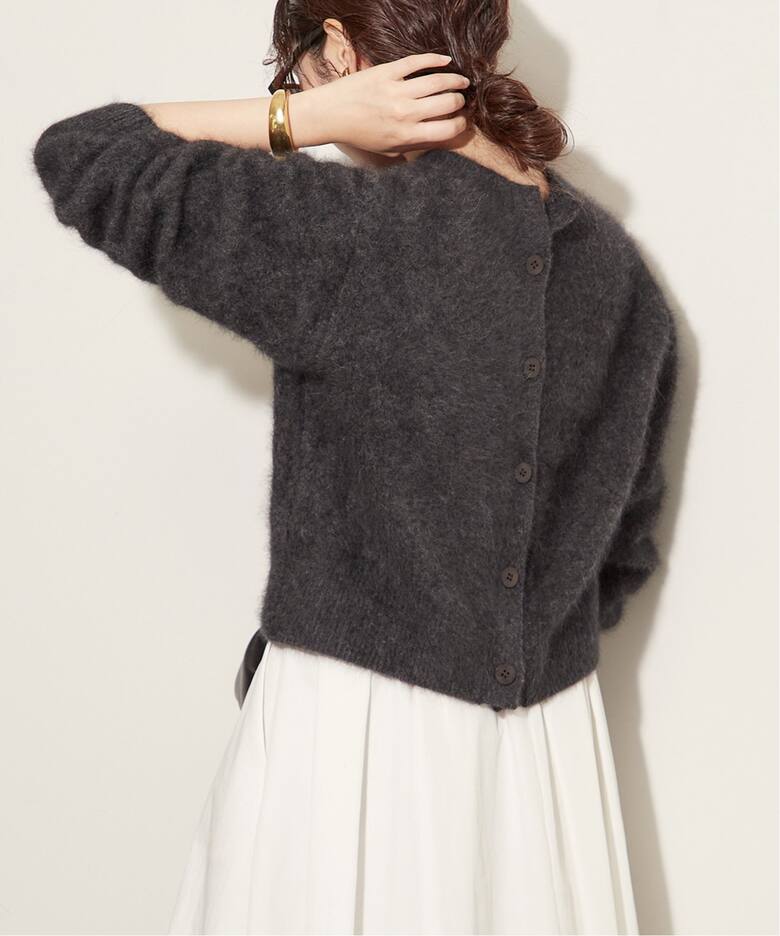 WEB限定追加》Fur Back Open プルオーバー（ニット／セーター）｜Plage  