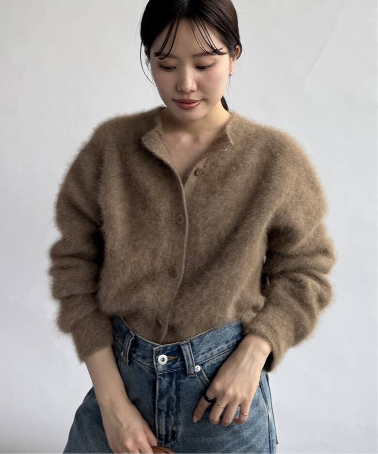 WEB限定追加》Fur Back Open プルオーバー（ニット／セーター）｜Plage  