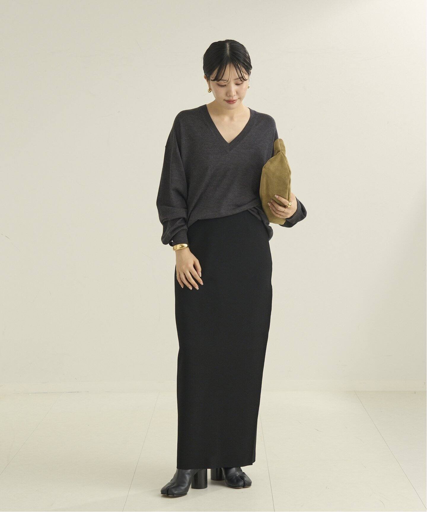 プラージュ　美品♡Fine Gauge Vニット　トップス　カットソー 追加》Fine Gauge V ニット（ニット／セーター）｜Plage（プラージュ