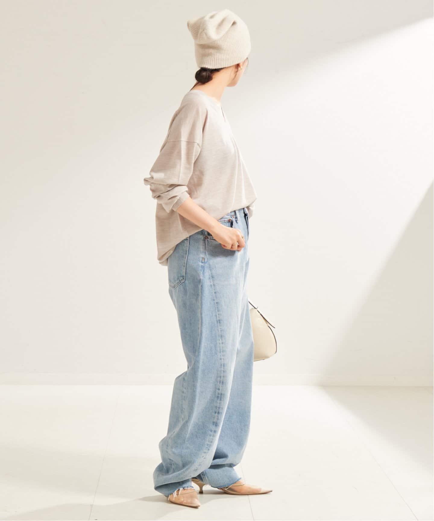 plage Fine Gauge V ニット ベージュ 追加》Fine Gauge V ニット（ニット／セーター）｜Plage