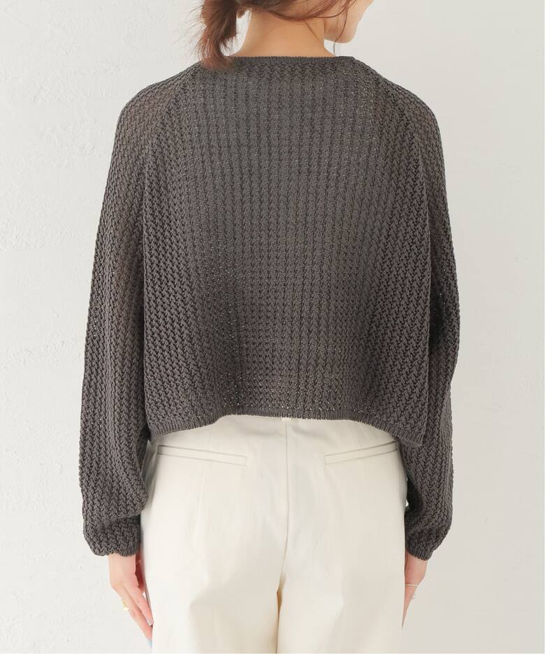 WEB限定追加》Tape Yarn Cropped カーディガン（カーディガン）｜Plage  