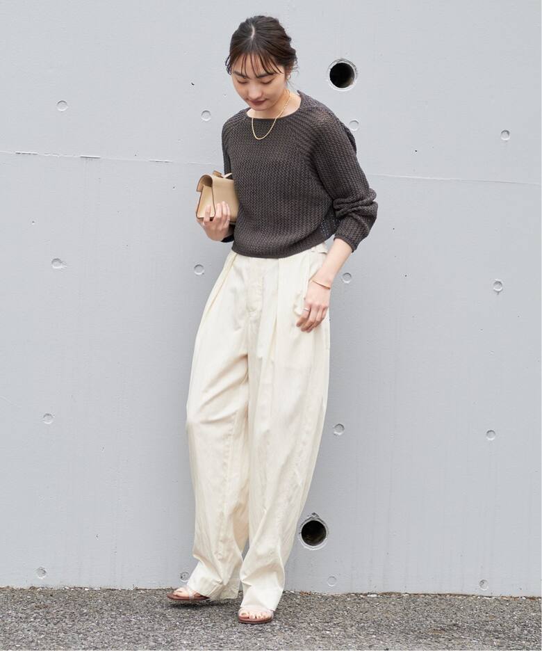 WEB限定追加》Tape Yarn Cropped カーディガン（カーディガン）｜Plage  