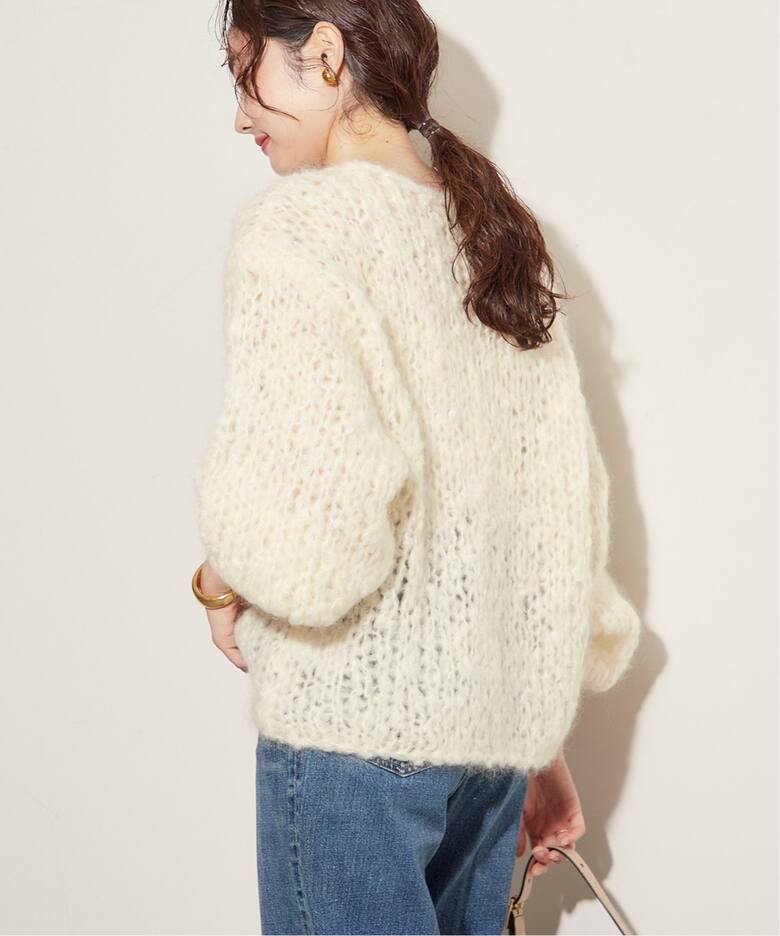 plage/プラージュ】HAND KNITジャンボタムプルオーバー/ナチュラル 