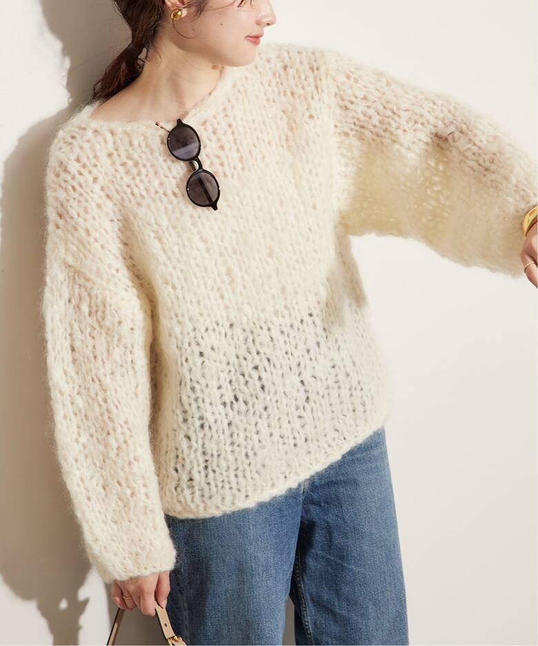 予約》HAND KNIT ジャンボタム プルオーバー（ニット／セーター 