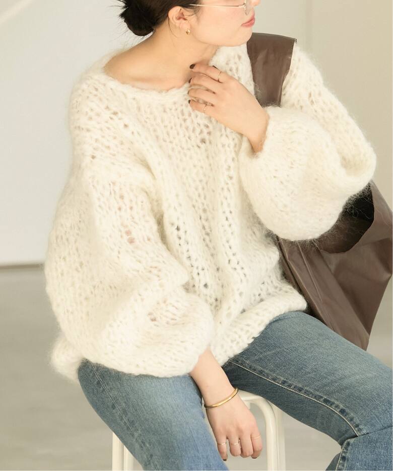 予約》HAND KNIT ジャンボタム プルオーバー（ニット／セーター 