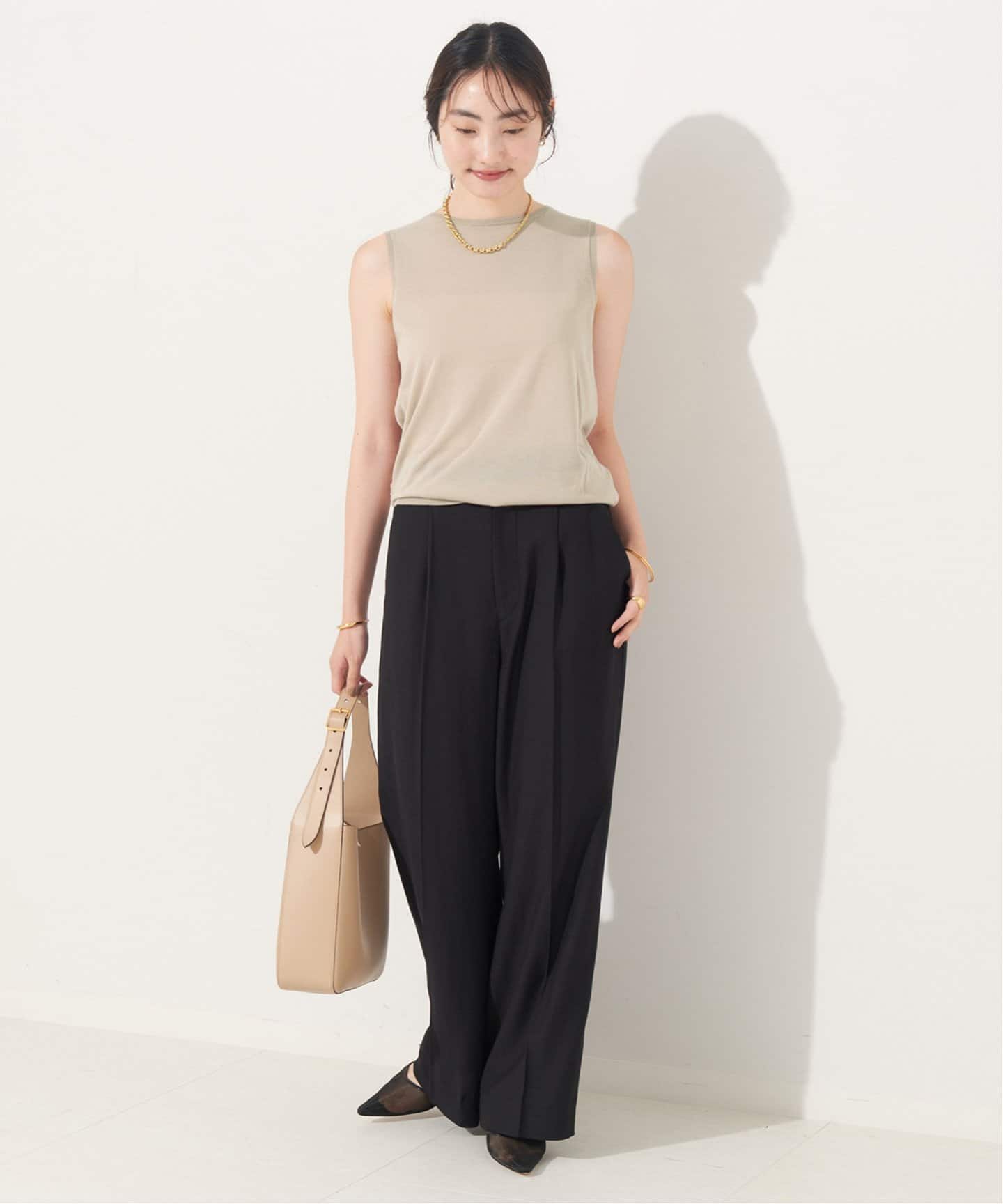 Plage CO/ACE 2WAY ノースリ プルオーバー　ブラック新品未使用 CO/ACE 2WAY ノースリ プルオーバー（ニット／セーター）｜Plage