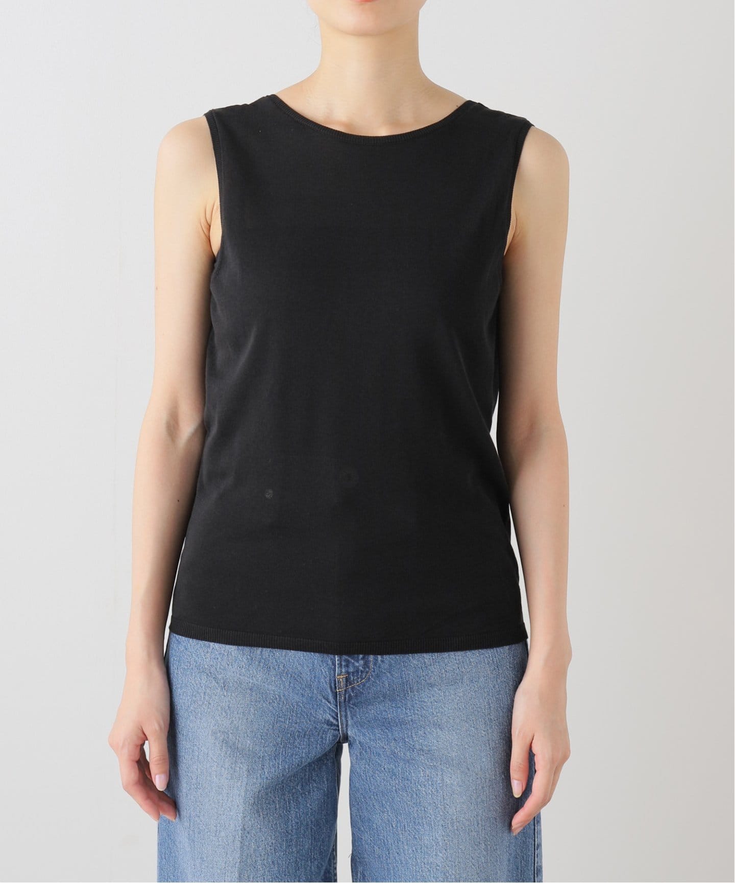 Plage CO/ACE 2WAY ノースリ プルオーバー　ブラック新品未使用 CO/ACE 2WAY ノースリ プルオーバー（ニット／セーター）｜Plage