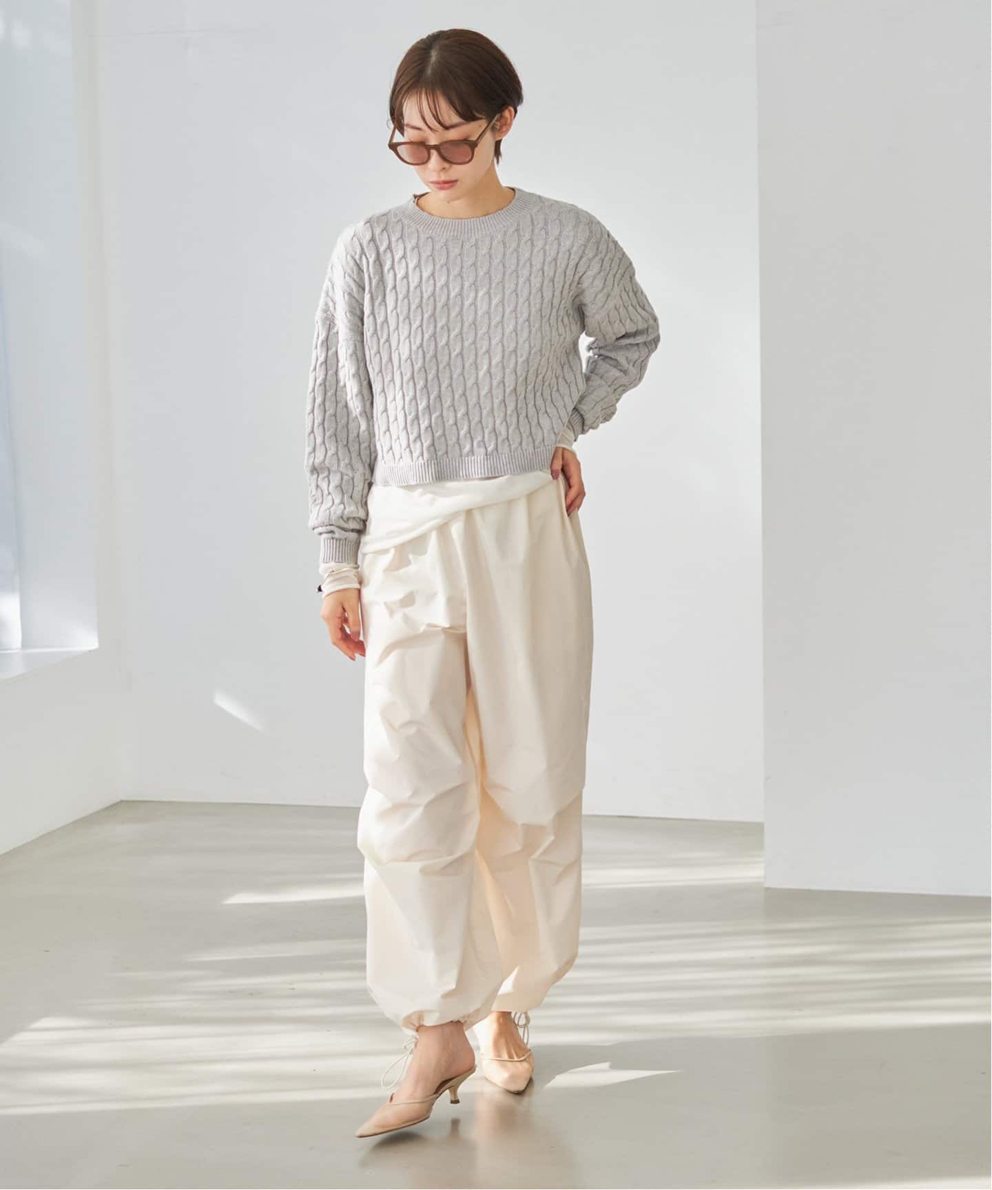 cotton/cash short alan ニット（ニット／セーター）｜Plage