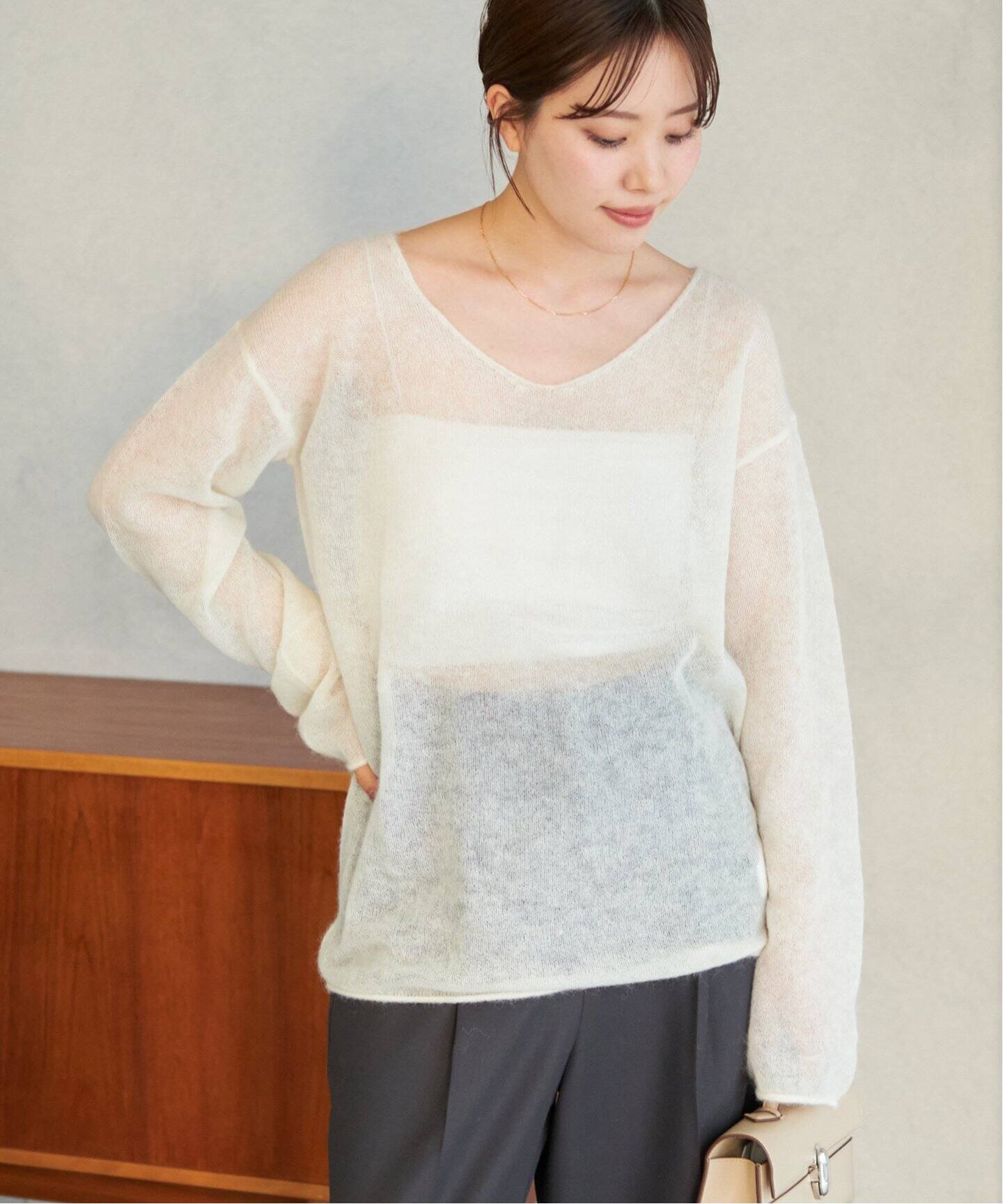 les Tendre see through alpaca ニット（ニット／セーター）｜Plage 