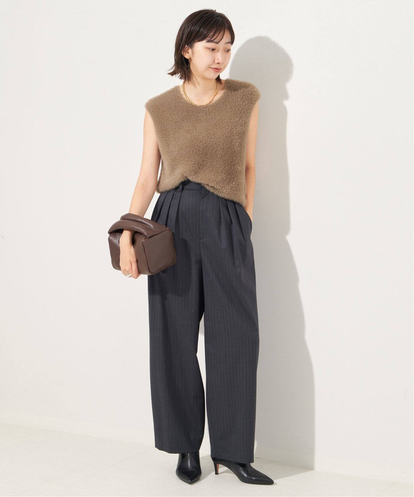 SHAGGY CROPPED プルオーバー（ニット／セーター）｜Plage  