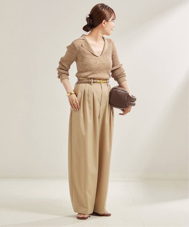 TAILOR COLLAR RIB プルオーバー（ニット／セーター）｜Plage 