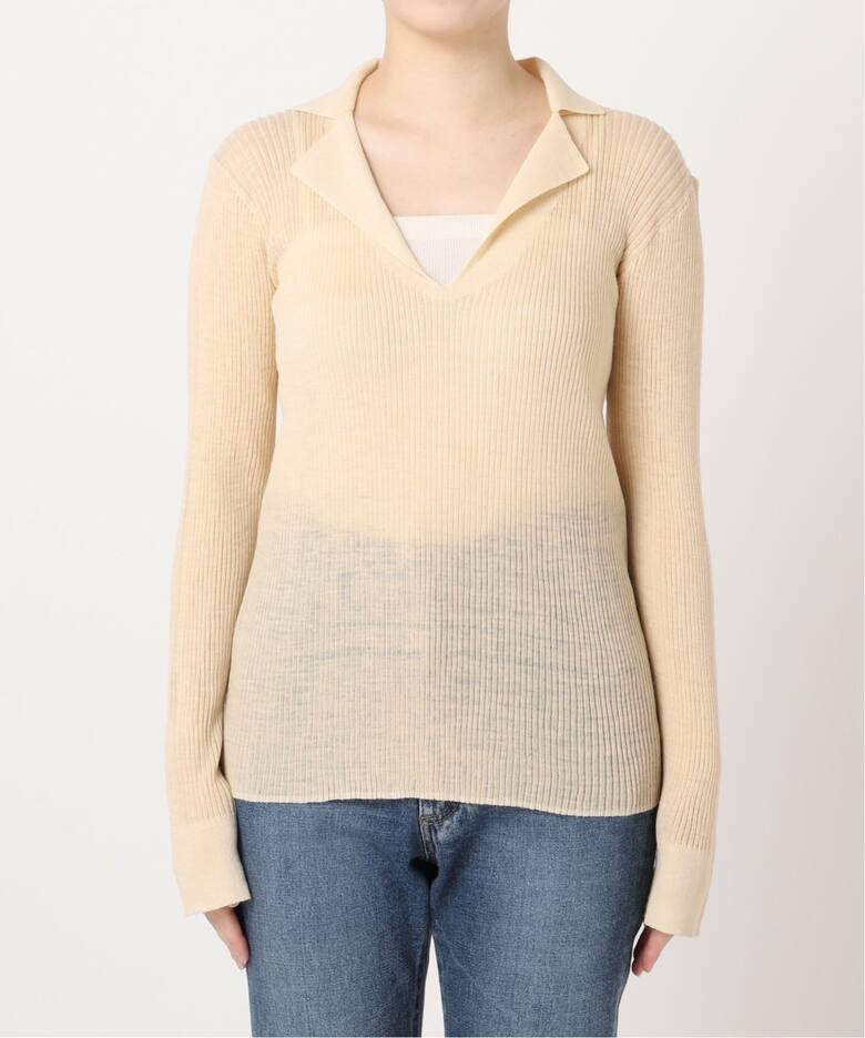 TAILOR COLLAR RIB プルオーバー（ニット／セーター）｜Plage 