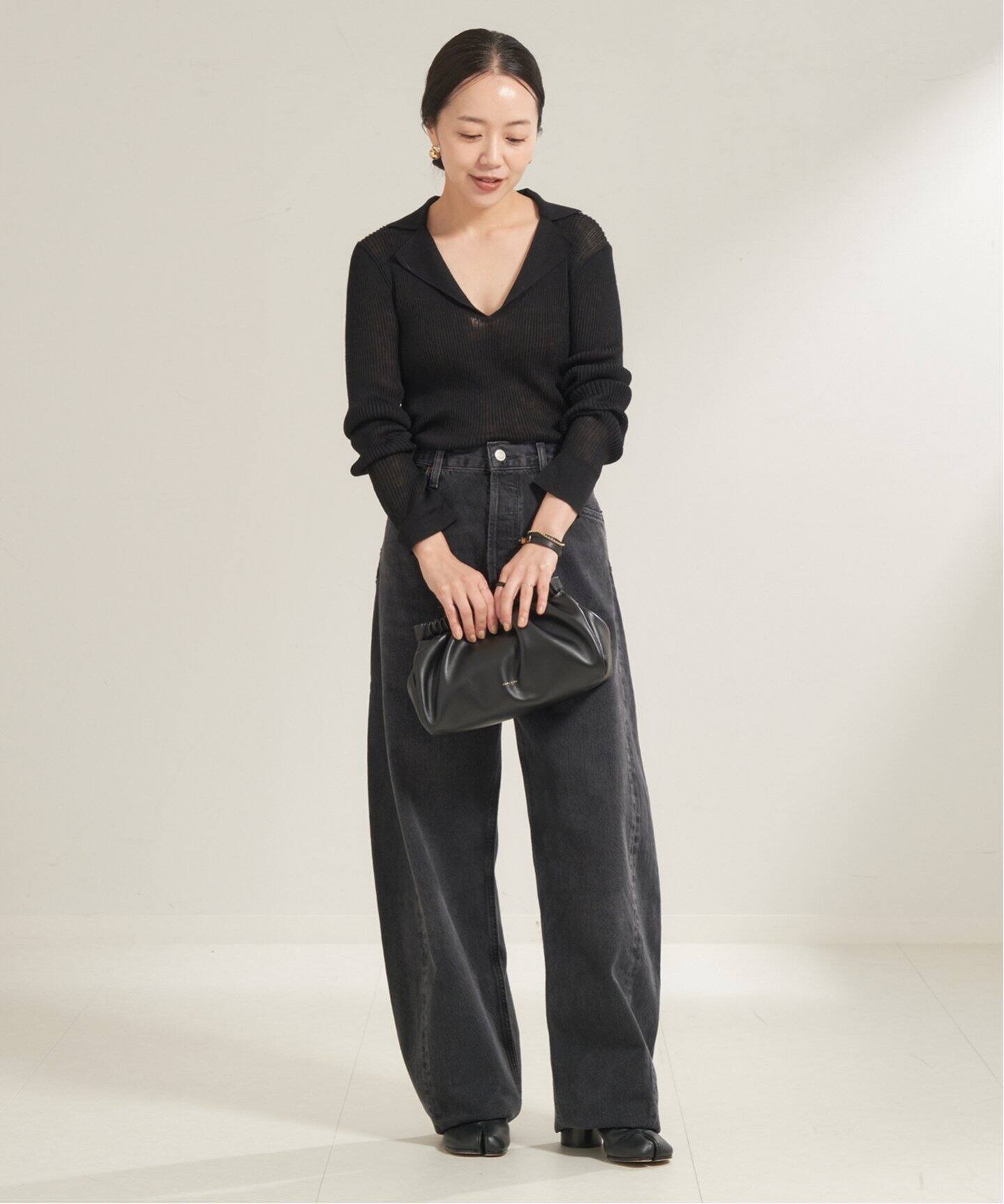 追加》TAILOR COLLAR RIB プルオーバー（ニット／セーター）｜Plage 