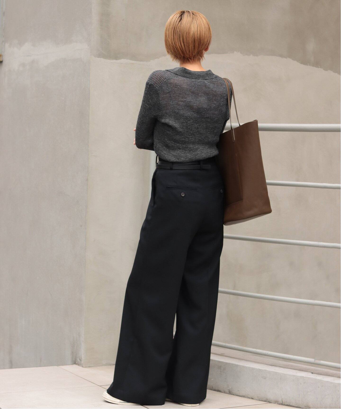 WEB限定追加》TAILOR COLLAR RIB プルオーバー（ニット／セーター