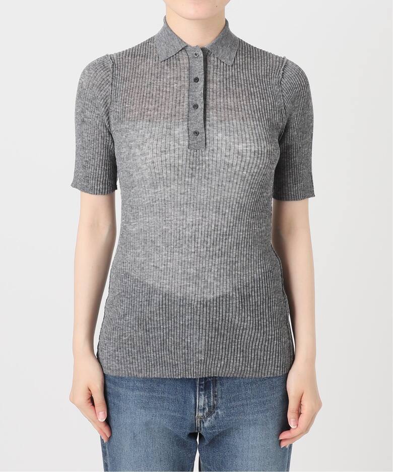 追加》SHEER RIB POLO ニット（ニット／セーター）｜Plage（プラージュ 
